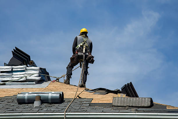 Professional Storm Damage Roof Repair technician working in Tetonia, ID